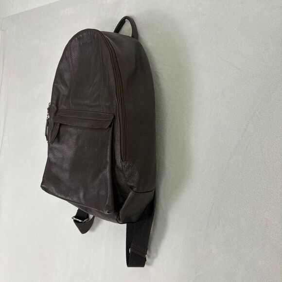 Cole Haan Brown Pebbled Leather Backpack - Picture 7 of 15